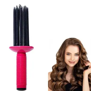 Hair Curler Styler with Air Volume Comb 2-in-1 Curling & Volumizing Tool for Natural Fluffy Hair Hot Air Blowout Brush Youth