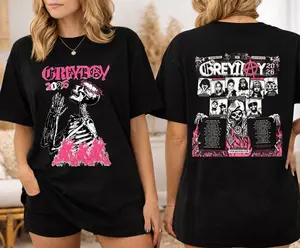 Grey Day 2026 Tour T-Shirt, Suicideboys Concert Merch, Vintage Graphic Tee