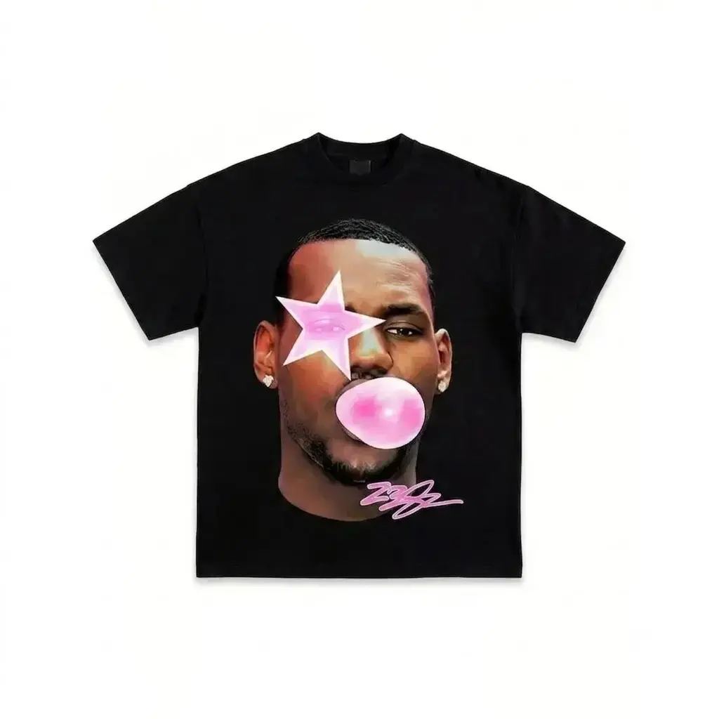 Lebrons Graphic T-Shirt Collection Basketball Y2K Rap Premium Quality Heavyweight Shirt For Men 220G Pure Cotton Single-Sided Printed Round Neck Short Sleeved T-Shirt Graphictee Bbq Trending Fitness Soft,Summervibes Breezy Bowl Outfit