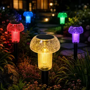 【ROOMART】solar outdoor lights，Colorful magical garden light—solar-powered, automatic on/off, IP55 waterproof, and plug-and-play; suitable for courtyards, patios, lawns, and holiday decorations.