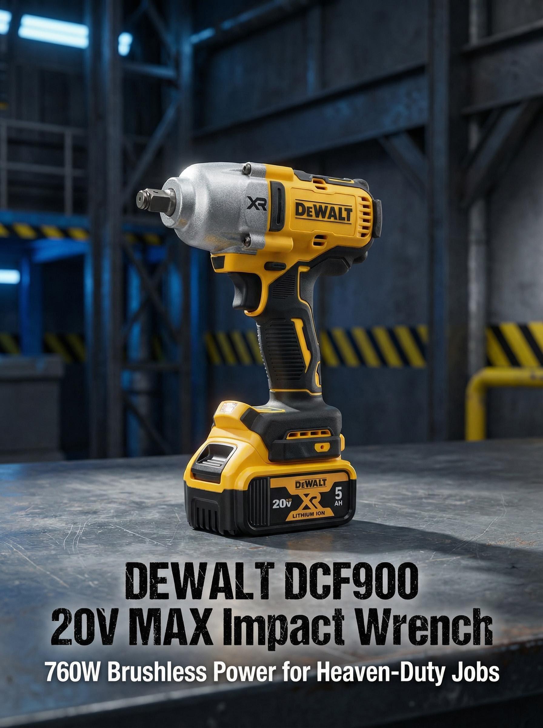 DEWALT DCF900 18V Brushless Impact Wrench for Truck And Machinery Service torque multiplier