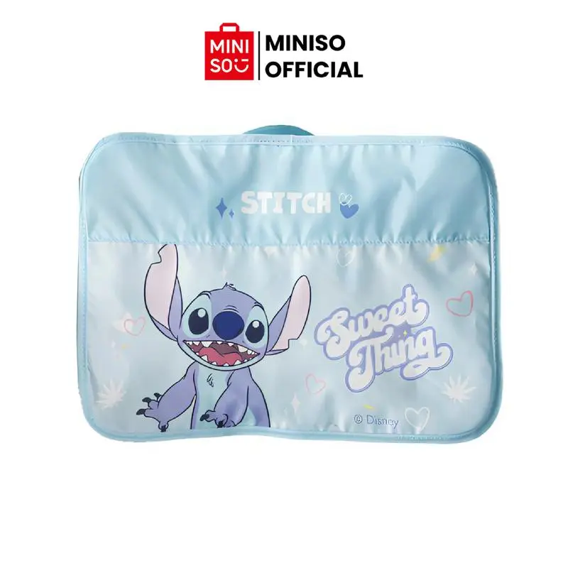 Miniso Disney Stitch Clothing Organizer Set, 2-Piece Cute Storage Bins for Luggage Organization, Lightweight Travel Must Haves, Cartoon Character Travel Organizers, Airplane Travel Accessories