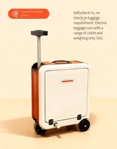 Remote-Controlled Electric Riding suitcase, 20-Inch Carry-On Box, 16km Battery Life, Checkable (Sports & Outdoor Accessory)