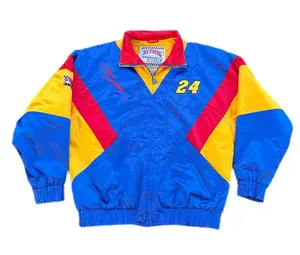 Vintage 90s Nascar Jeff Gordan Nutmeg Racing Jacket Mens Large #24 DuPont