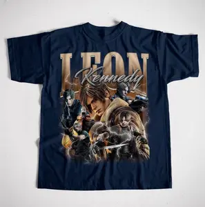 Unisex Limited Leon S Kennedy Vintage Tee Graphic Shirt Gift for Men and Women