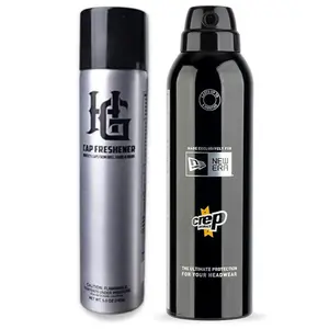 Homiegear Cap Freshener Spray, Hat & Cap Guard Spray and Headwear Protection Spray - Repel Stains from Caps & Hats - Clean Caps Faster & Easily | Remove Stain, Dust, Dirt, Lint, Fur