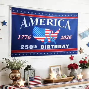 USA 250 Years of Freedom Flag – Limited Edition 1776-2026 Patriotic Yard Decor, American Semiquincentennial Banner for Home Outdoor Garden