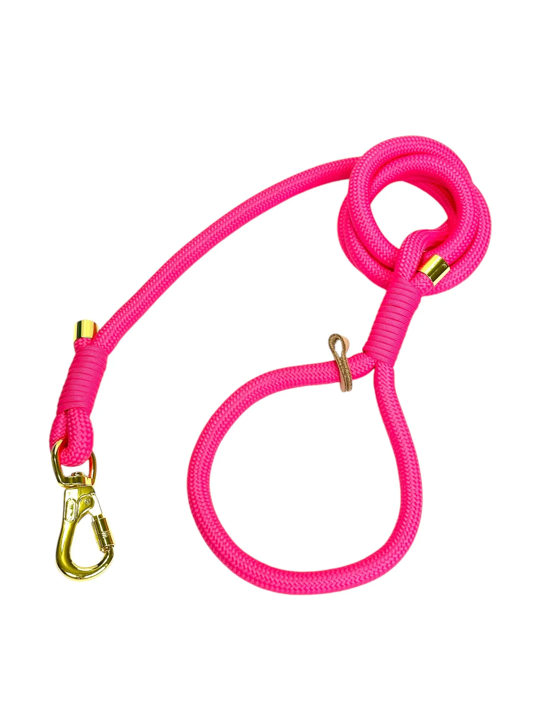Rope Leash Hot Pink
