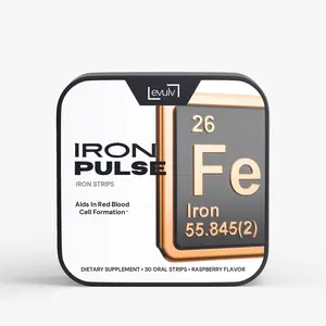 EVULV Iron Pulse | Iron Strips | 30 Oral Strips