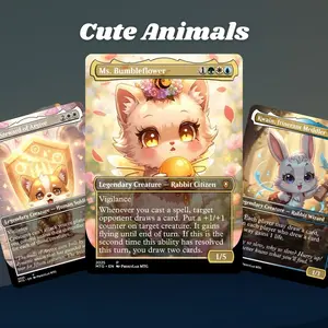 MTG Proxy 100+ Card Commander Deck Cute Animals Animal Tribal Group Hug & Token Value Synergy Strategy Theme Ready to Play Magic Style Deck Perfect Gift for Collectors and Card Players