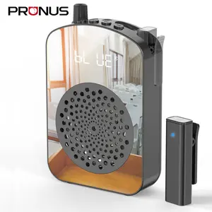 PRUNUS A10 Voice Amplifier Wireless with Lapel Microphone Charging&Storage,Portable Voice Amplifier for Teacher with Microphone Headset and Speaker,Mini Voice Amplifier for Classroom,Speech,Training-Beige