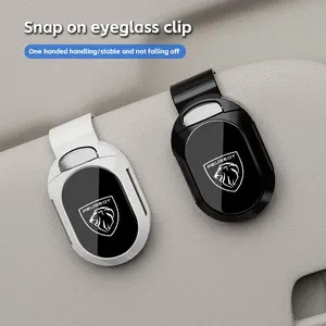 Car Sunglasses Holder Sun Visor Clip Ticket Holder for Peugeot 108 406 407 408 206 207 208 306 307, Car Organizer, Car Accessories