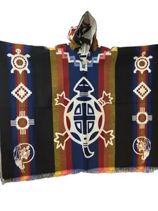 Alpaca poncho turtle design