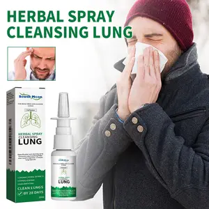 Herbal Lung Cleansing Spray—Made with all-natural extracts to support nasal and lung health. This gentle formula helps relieve runny nose, nasal congestion, and sinus discomfort (TikTok Viral)