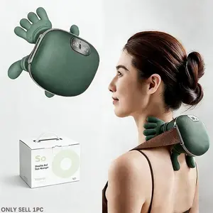 Electric Massager with Shiatsu Kneading Nodes - Deep Tissue for Muscle Tension Relief, Neck Shoulder Relaxer, Low-Voltage Suitable for Neck/Shoulder/Back, Compact & Lightweight for Office Use, Portable Pain Relief, Ideal for Athletes & Seniors