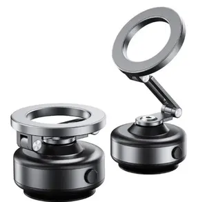 Electric Vacuum Magnetic Suction Phone Holder, 360 Rotating, Universal Compatibility, Phone Mount for iPhone, Car/Mirror/Shower