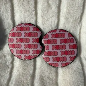 XOXO Pink - Car Coasters Inserts