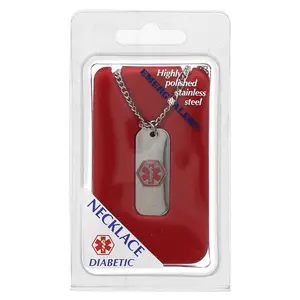 Emerge-Alert Medical Necklace, Diabetic, 1 Count