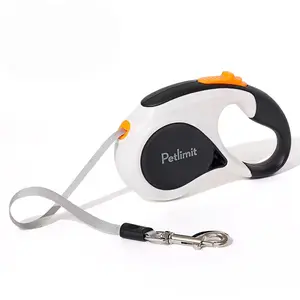 Adjustable Dog Leash with Poop Bag Holder, One-Hand Brake, Non-Slip Handle, Convenient Pet Walking Gear, Durable & Easy to Use
