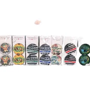 Custom Car Coasters - Durable Machine Washable Protection for Car Interior - Easy Installation in Cup Holders - Personalize Your Ride - Simple Functional Design