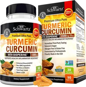 Turmeric Curcumin with Black Pepper Extract 1500mg - High Absorption Ultra Potent Turmeric Supplement with 95% Curcuminoids and  - Non GMO Turmeric Capsules for Joint Support - 90 Capsules