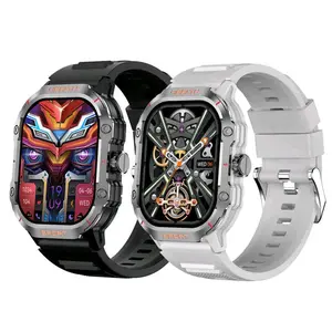 Limited Edition Wearable Multifunctional Health Solace Smartwatch with Call Function – 2.01” AMOLED Screen, Bluetooth Calling, NFC, Fitness Tracking, and Stress Management,  Wristwatch for a Smartphone touch screen watch smart waterproof