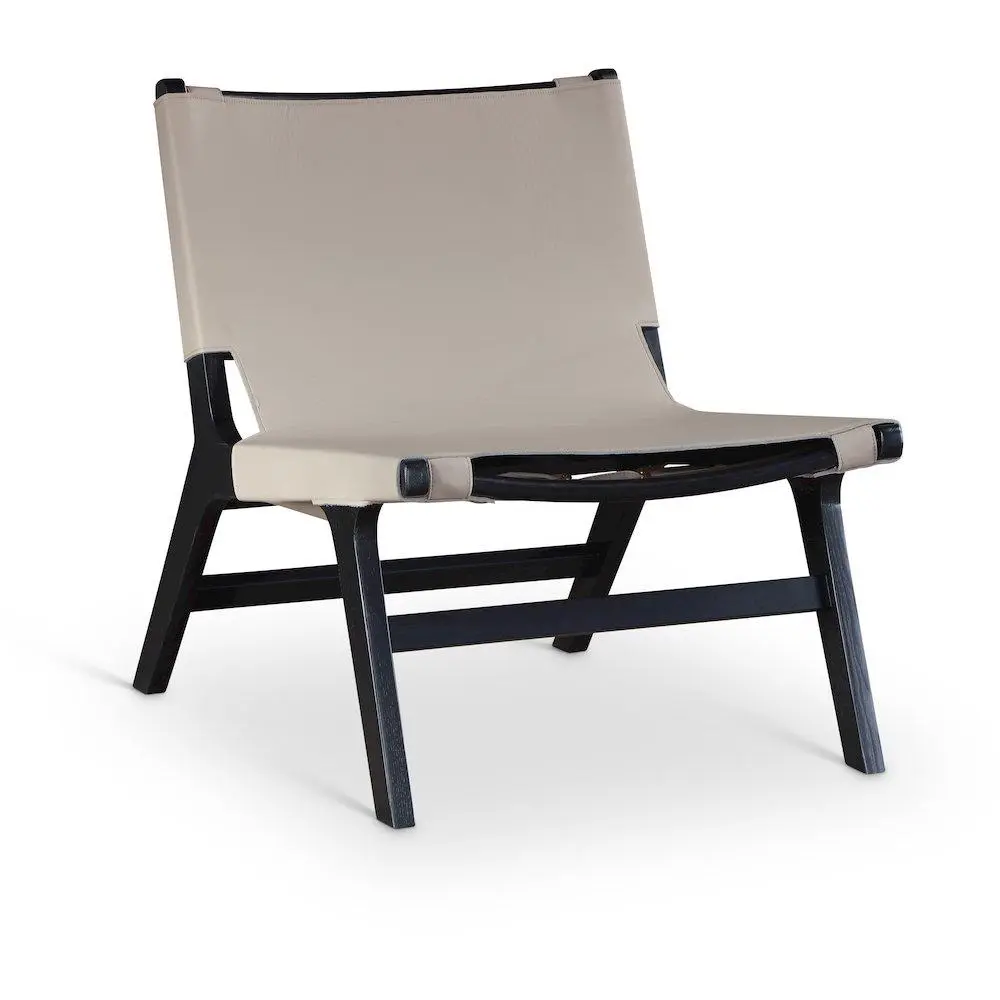 Rawlins Taupe Vegan Leather Upholstered Accent Chair