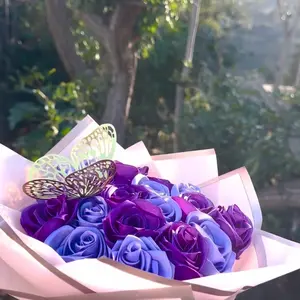 18 purple and lilac  eternal Roses
