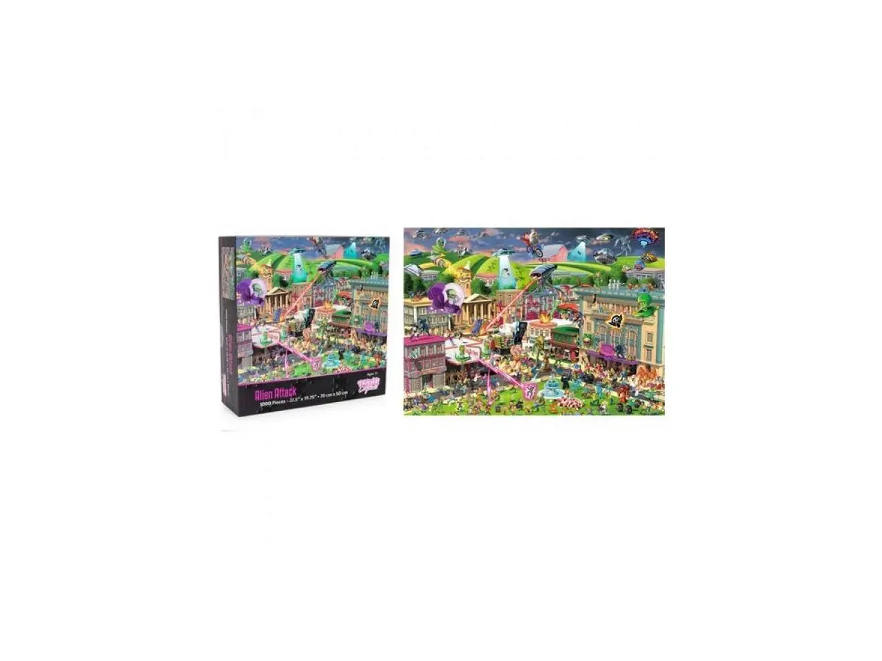 Alien Attack Sci-Fi Classics 1000-Piece Jigsaw Puzzle by Toynk Alien Attack Sci-Fi Classics 1000-Piece Jigsaw Puzzle by Toynk