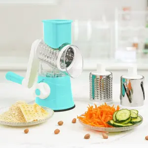Kitchen Multi-Functional Slicer, Hand-Crank Home Vegetable Slicer, Cheese Grater, Manual Roll Cutter, Essential Kitchen Tool