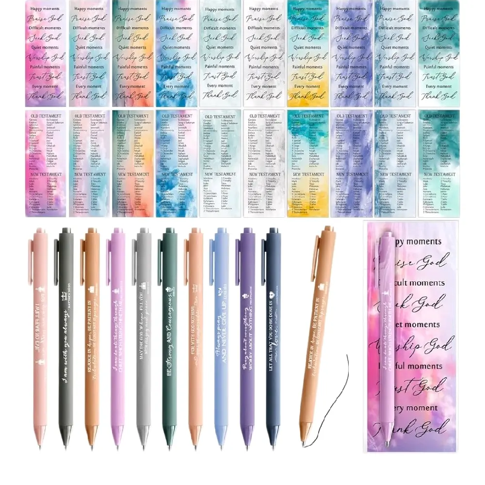 Sets christian gifts pens with scripture bookmarks Sets christian gifts pens with scripture bookmarks