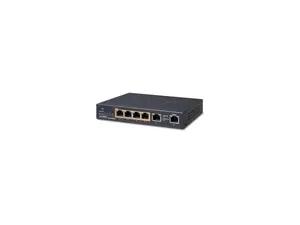 PLANET Technology - GSD-604HP - 4-Port 10/100/1000T 802.3at POE + 2-Port 10/100/1000T Desktop Switch (55W POE Budget,