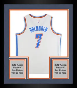 Framed Chet Holmgren Oklahoma City Thunder Autographed Nike White Association Swingman Jersey - Fanatics Authentic Certified