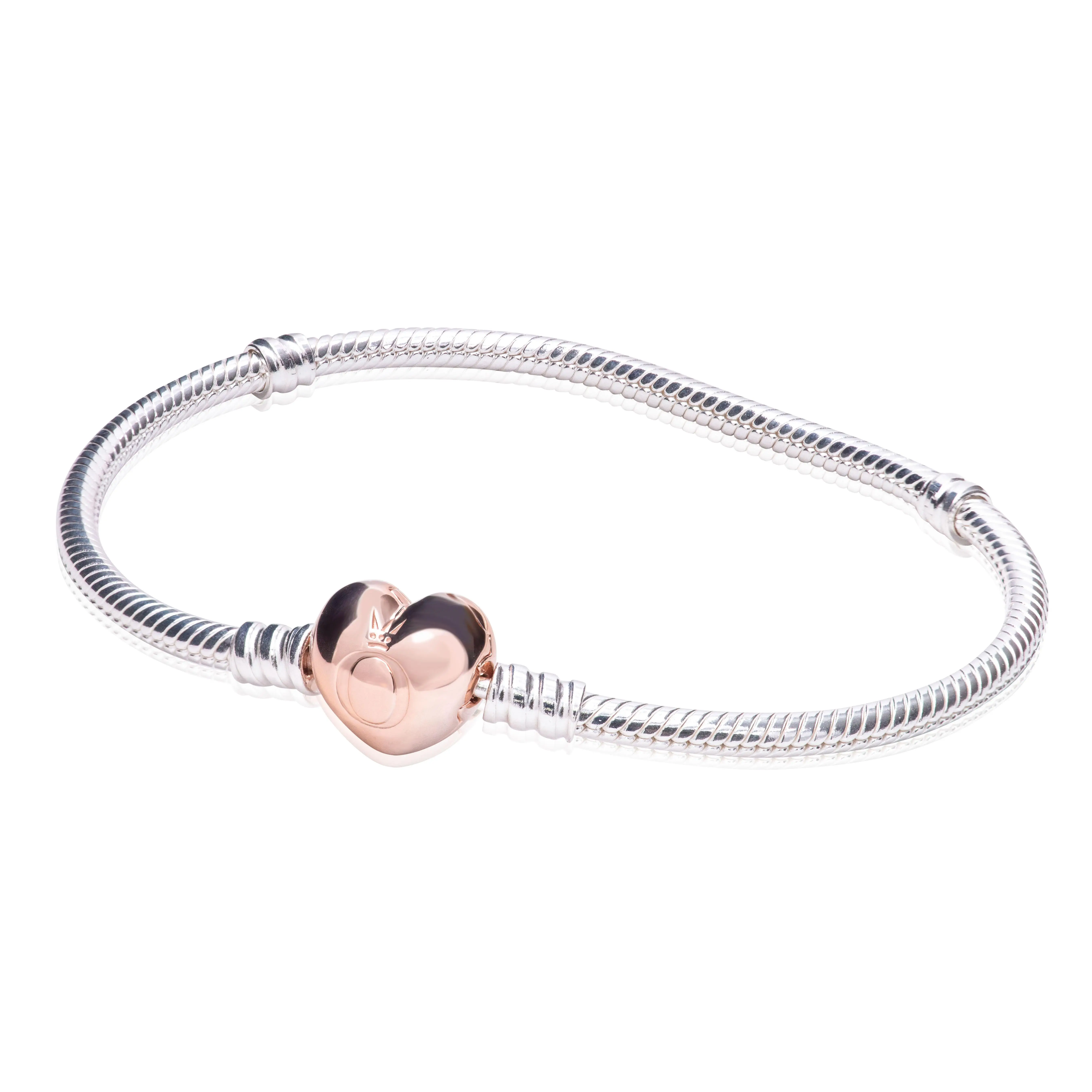 Pandora Moments Silver Bracelet - PANDORA Rose Heart 580719-20 Pandora Moments Silver Bracelet - PANDORA Rose Heart 580719-20