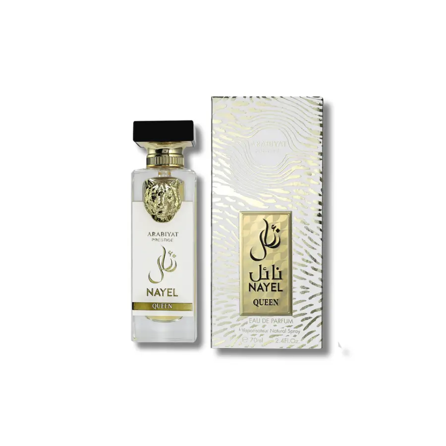 Arabiyat Prestige Nayel Queen Eau De Parfum for Women, Cedar & Vanilla Signature Scent, Luxury Spicy Fragrance, 2.4 fl oz