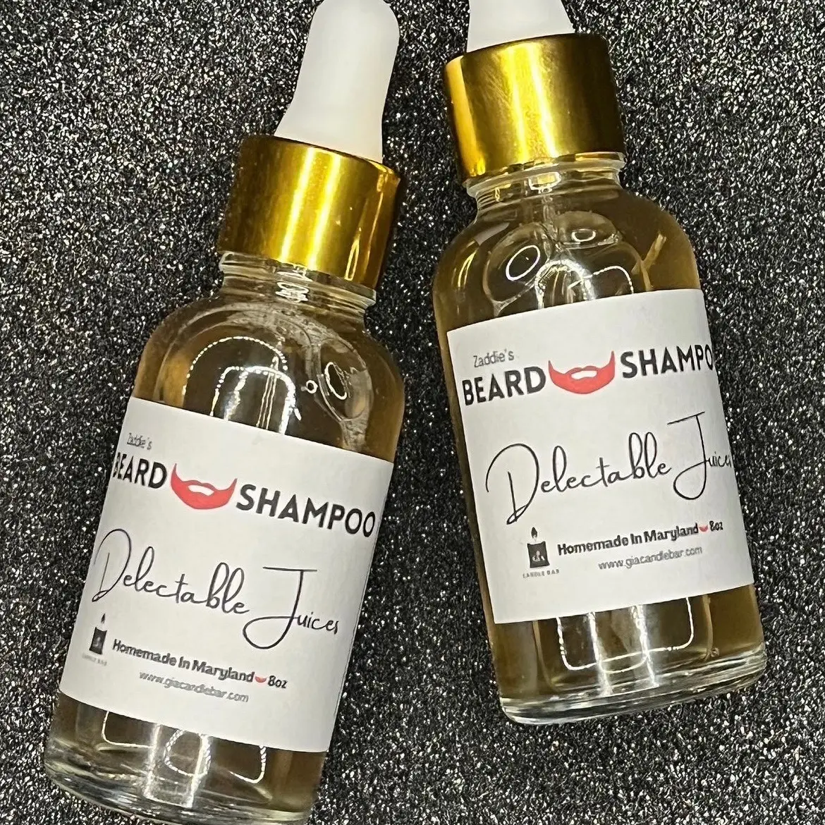 **Delectable Juices Combo Kit** (2n1) Vegan Beard Shampoo & Conditioner + Beard Oil for MEN Organic Oil Control Silicone Free