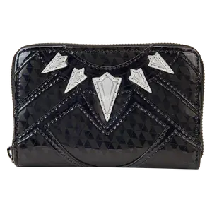Marvel Metallic Black Panther Cosplay Zip Around Wallet
