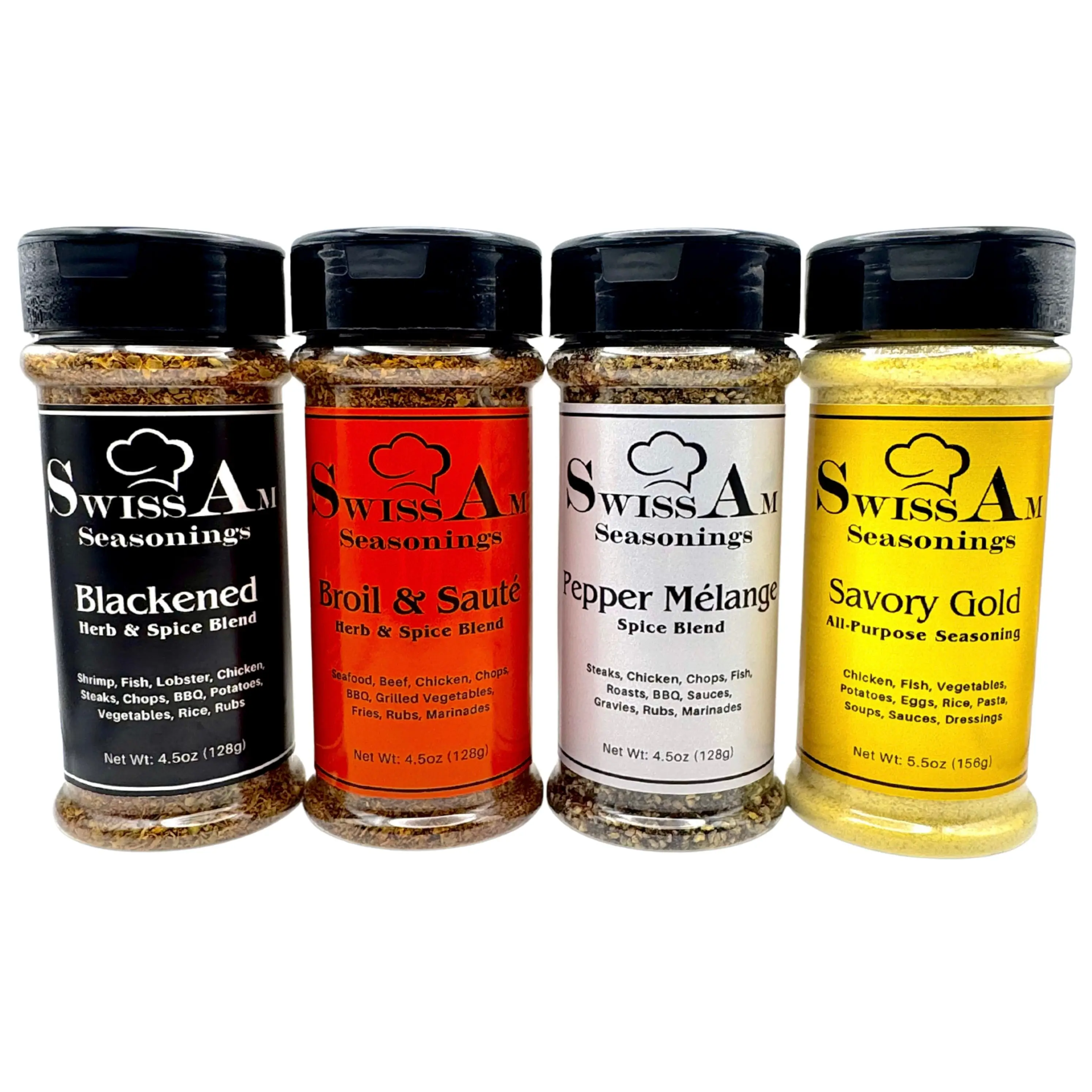 SwissAm Seasonings Complete Collection | 4-Pack Variety Set