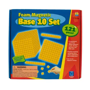 Educational Insights Foam Magnetic Base 10 Set (121 pieces) Ages 6+
