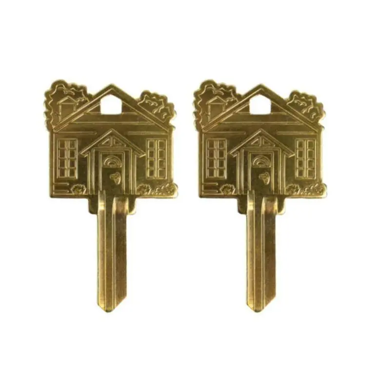 Brass House Key Blank - 2 Pack - Key Shapes™ - ADA-Friendly Key Head for Home & Basic Use - Brass Finish