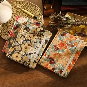 Vintage A5 Corduroy Durable Drawing Notebook, Blank Pages Inside, Perfect for Sketching and Writing, Retro Style Art Journal