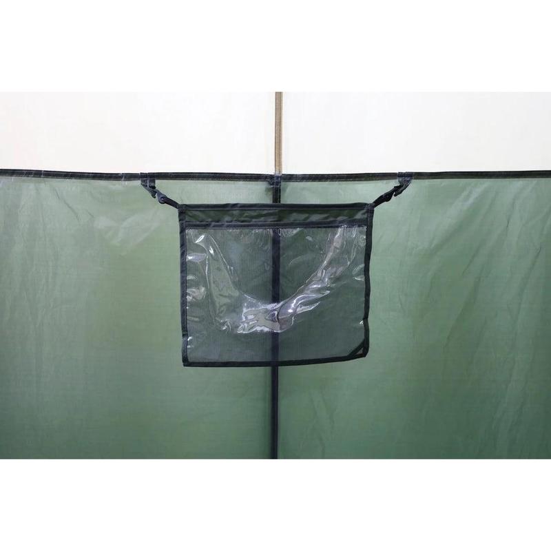 Hazel Creek 12 Person 3-Room Cabin Tent, 20' X 9' X 84", Green