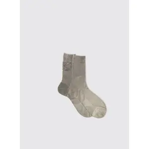 Ribbed Laminated Socks in Grey, from Maria La Rosa