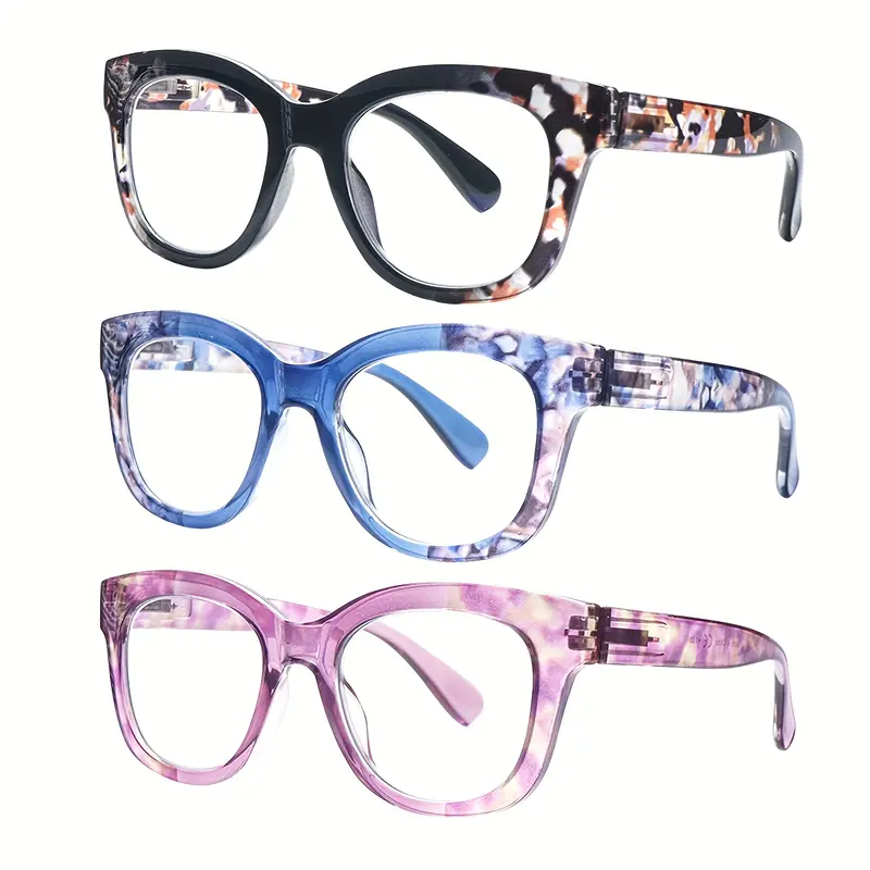 thumbnail image 2 of 3 Pack Women's Blue Light Blocking Reading Glasses - For Computer & Paper Work 2 of 4