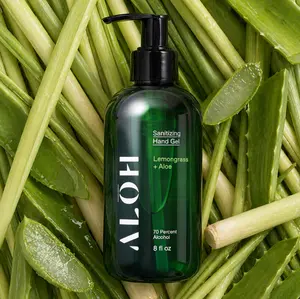 ALOH 2-Pack Lemongrass Hand Gel — Natural, Skin-Softening, 99.9% Germ Protection