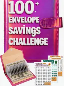 A5/A6 100-Day Money Saving Challenge Binder, Money Savings Book, $5050 Easy Budget Savings Tracker Organizer for Personal Finance
