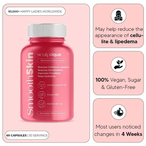 Anti-Cellulite & Lipedema Capsules | Sculptique™ Smooth Skin Healthcare Fitness