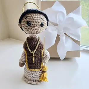 San Martin de Porres Crochet Doll Personalized