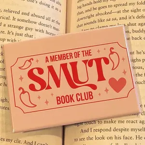 Smut Book Club Fridge Magnet 2.5x3.5in - Bookish Magnet Decor