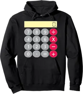 Calculator Costume Halloween Easy Cosplay Math Geek Outfit Pullover Hoodie - Kevincifuen Shop 47B08HMVPJKZ